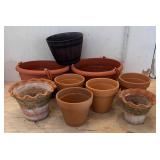 G - Variety of Planter Pots Assorted Styles and Sizes