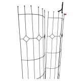 G - Pair of Metal Garden Plant Supports