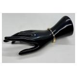 14k Gold Italian Sapphire and Diamond Tennis Bracelet