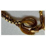 14K Gold 18 Inch Box Chain Necklace, 1.53 Grams