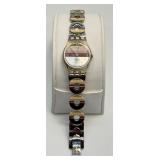 Swatch Swiss Quartz Wristwatch with Decorative Metal Band