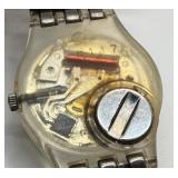 Swatch Swiss Quartz Wristwatch with Decorative Metal Band