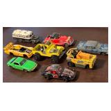 Collection of 8 Vintage Die-Cast Toy Cars and Trucks