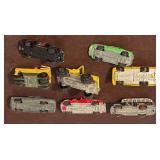 Collection of 8 Vintage Die-Cast Toy Cars and Trucks