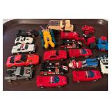 Collection of 19 Robotic Transforming Toy Cars and Vehicles - Mixed Condition