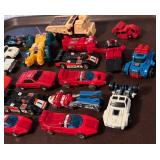 Collection of 19 Robotic Transforming Toy Cars and Vehicles - Mixed Condition