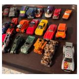 Lot of Diecast Toy Cars and Trucks Including Hot Wheels Mixed Brands