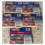Set of 5 Hot Wheels Haulers Die-Cast Trucks in Original Packaging