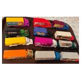 Lot of 12 Hot Wheels Branded Hauler Semi Trucks