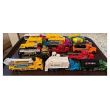 Set of Diecast Toy Trucks and Maintenance Haulers
