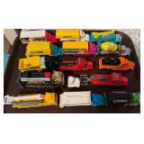 Set of Diecast Toy Trucks and Maintenance Haulers