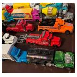 Set of Diecast Toy Trucks and Maintenance Haulers