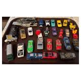 Collection of Vintage Diecast Toy Cars and Vehicles Mixed Brands