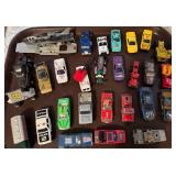 Collection of Vintage Diecast Toy Cars and Vehicles Mixed Brands