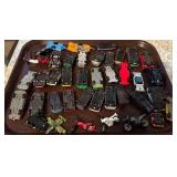 Large Lot of Assorted Diecast Toy Cars, Motorcycles, Trucks, and Aircraft