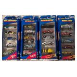 Lot of 4 Hot Wheels 5-Car Sets in Original Packaging:Â  