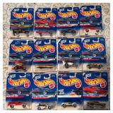 Lot of 12 Hot Wheels Cars - 1999 First Editions, Low N Cool, Track Stars Series