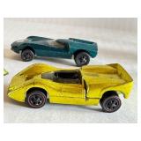 Set of 4 Vintage Hot Wheels Redlines Cars - Chaparral 2G, Ford MK IV, Turbo Fire
