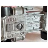 Set of 3 Vintage Hot Wheels Red Line Diecast Trucks Ramblin Wrecker and American Tipper Blue and Red