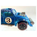 Vintage 1970 Hot Wheels Redline Evil Weevil in Metallic Blue