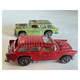 Pair of Vintage Hot Wheels Redlines Classic Nomad Cars