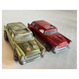 Pair of Vintage Hot Wheels Redlines Classic Nomad Cars