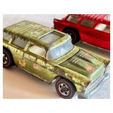 Pair of Vintage Hot Wheels Redlines Classic Nomad Cars