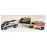 Lot of 3 Vintage Hot Wheels Redlines Super Vans Die-Cast Cars