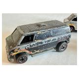 Lot of 3 Vintage Hot Wheels Redlines Super Vans Die-Cast Cars