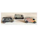 Lot of 3 Vintage Hot Wheels Redlines Super Vans Die-Cast Cars