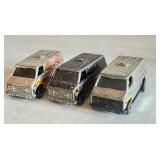 Lot of 3 Vintage Hot Wheels Redlines Super Vans Die-Cast Cars