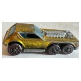 Vintage Redline Hot Wheels Open Fire in Metallic Yellow