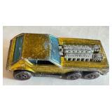 Vintage Redline Hot Wheels Open Fire in Metallic Yellow