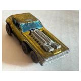 Vintage Redline Hot Wheels Open Fire in Metallic Yellow