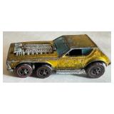 Vintage Redline Hot Wheels Open Fire in Metallic Yellow
