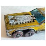 Vintage Redline Hot Wheels Open Fire in Metallic Yellow