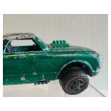 Vintage 1968 Redline Hot Wheels Custom Fleetside Green with Black Roof