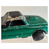 Vintage 1968 Redline Hot Wheels Custom Fleetside Green with Black Roof