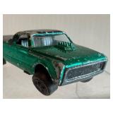 Vintage 1968 Redline Hot Wheels Custom Fleetside Green with Black Roof