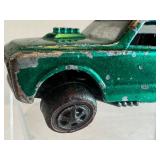 Vintage 1968 Redline Hot Wheels Custom Fleetside Green with Black Roof