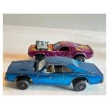 Pair of Vintage Hot Wheels Redlines: Custom Dodge Charger & Rodger Dodger