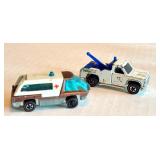 Vintage Hot Wheels Redlines Ambulance and Ramblin Wrecker Tow Truck