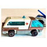 Vintage Hot Wheels Redlines Ambulance and Ramblin Wrecker Tow Truck