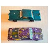 Pair of Vintage Redline Hot Wheels: Custom Barracuda Purple & Custom Continental Mark 3 Blue