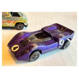 Set of 3 Vintage Hot Wheels Redline Diecast Cars: Super Van, Heavy Chevy, McLaren