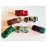 Set of 6 Vintage Redline Hot Wheels Cars including Custom Barracuda, Chevy Monza, Boss Hoss, Ford J Car