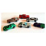 Set of 6 Vintage Redline Hot Wheels Cars including Custom Barracuda, Chevy Monza, Boss Hoss, Ford J Car