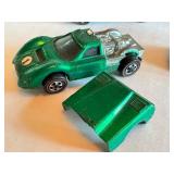 Set of 6 Vintage Redline Hot Wheels Cars including Custom Barracuda, Chevy Monza, Boss Hoss, Ford J Car