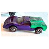 Set of 6 Vintage Redline Hot Wheels Cars including Custom Barracuda, Chevy Monza, Boss Hoss, Ford J Car