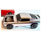 Set of 6 Vintage Redline Hot Wheels Cars including Custom Barracuda, Chevy Monza, Boss Hoss, Ford J Car
